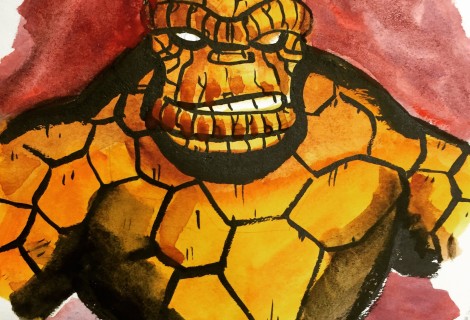 Marvel thing sketch
